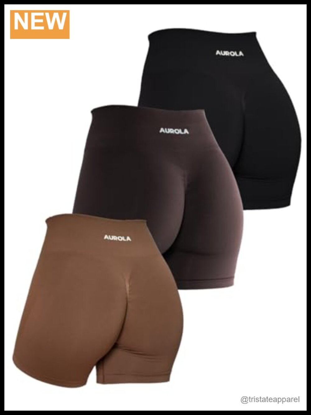 Seamless Scrunch Workout Shorts High Rise Tummy Control Gym Yoga Biker Shorts